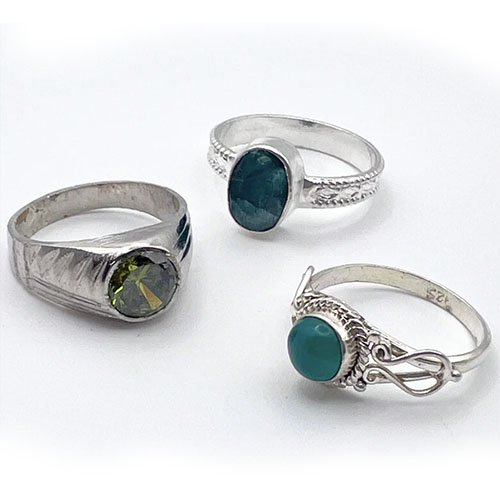 Green Gemstone Ring Power Object