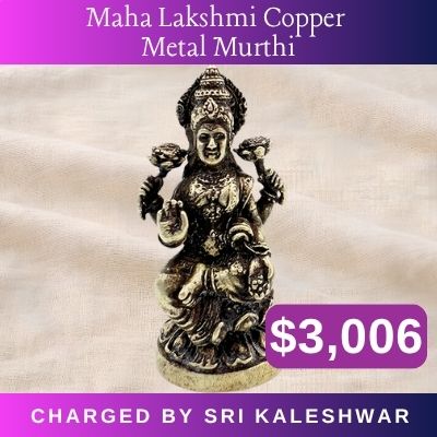 Maha Lakshmi Copper Metal Power Object Murthi