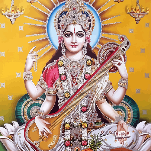 Divine Mother's Blessing for Learning and Eloquent Speech and Music