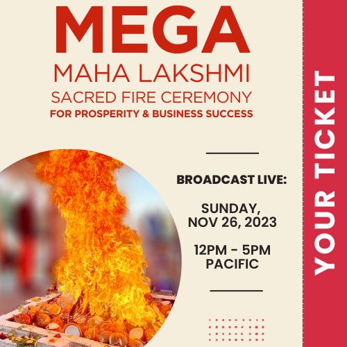 Mega Maha Lakshmi Sacred Fire Ceremony for Prosperity and Business Success