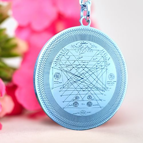 Jesus Christ Yantra Pendant in Silver - Temple Staff/Residents