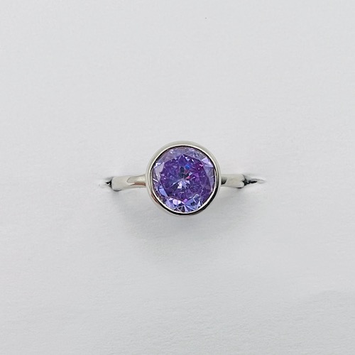 Lavender Gemstone Ring in Silver