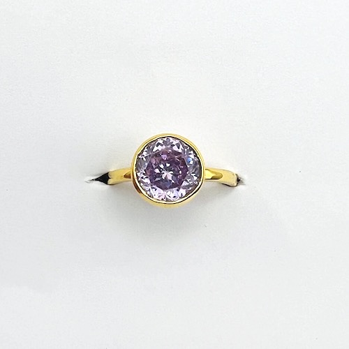 Lavender Gemstone Ring in Gold