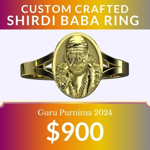 Shirdi Baba Ring in Gold