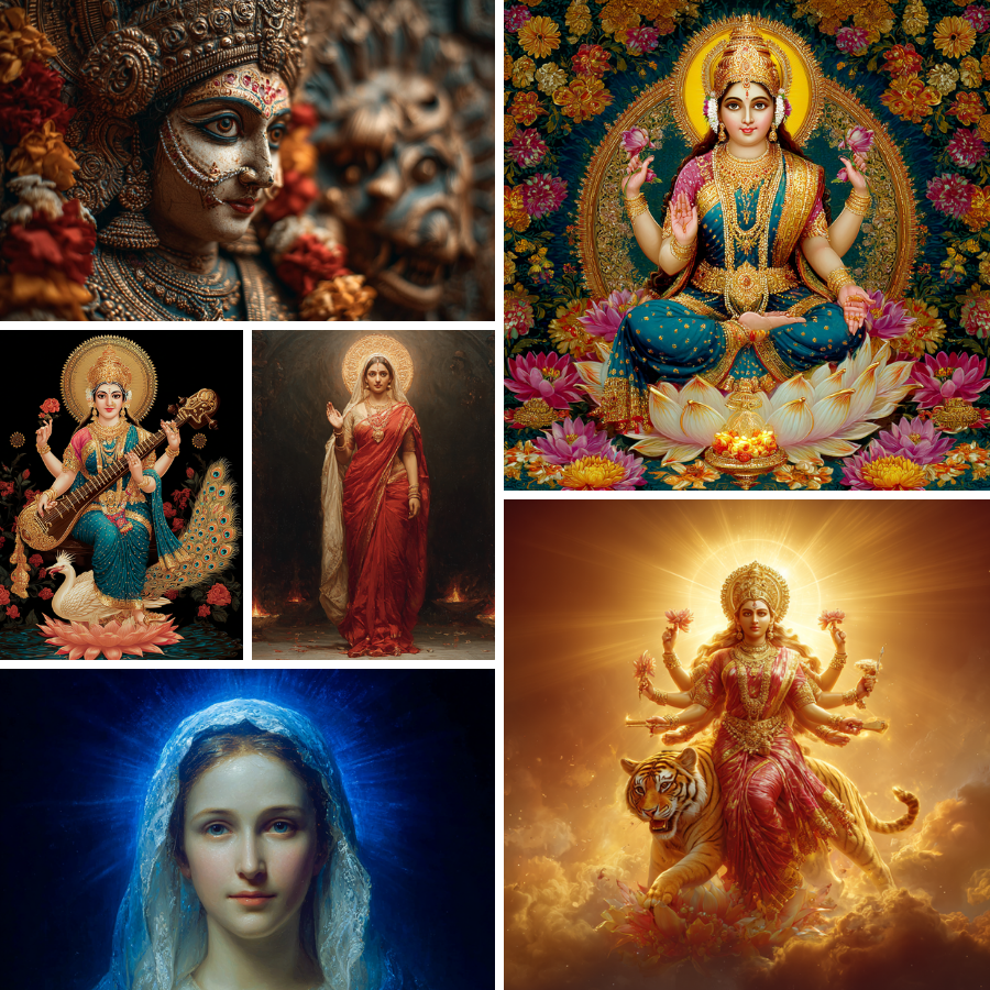 Divine Mother artwork from the retreat