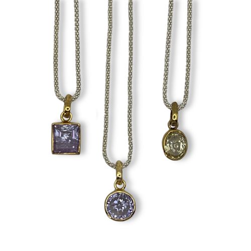 Gemstone Pendant in Gold