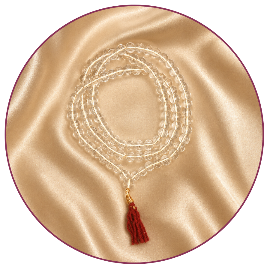 Crystal Mala charged by Sri Kaleshwar in his lifetime