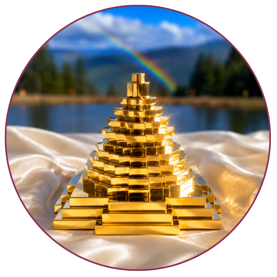 Charged brass Meru Sri Chakra