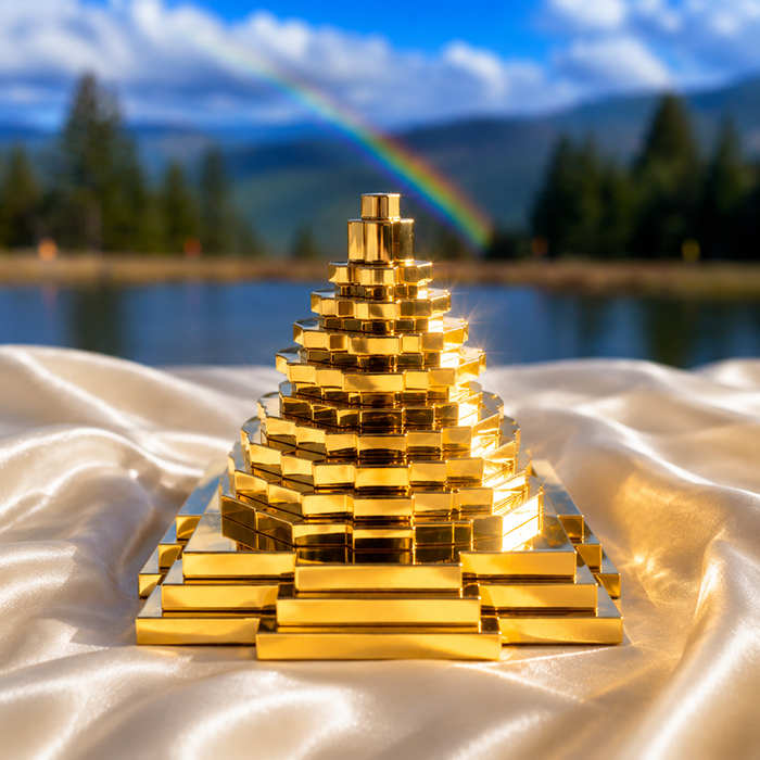 Solid brass Meru Sri Chakra