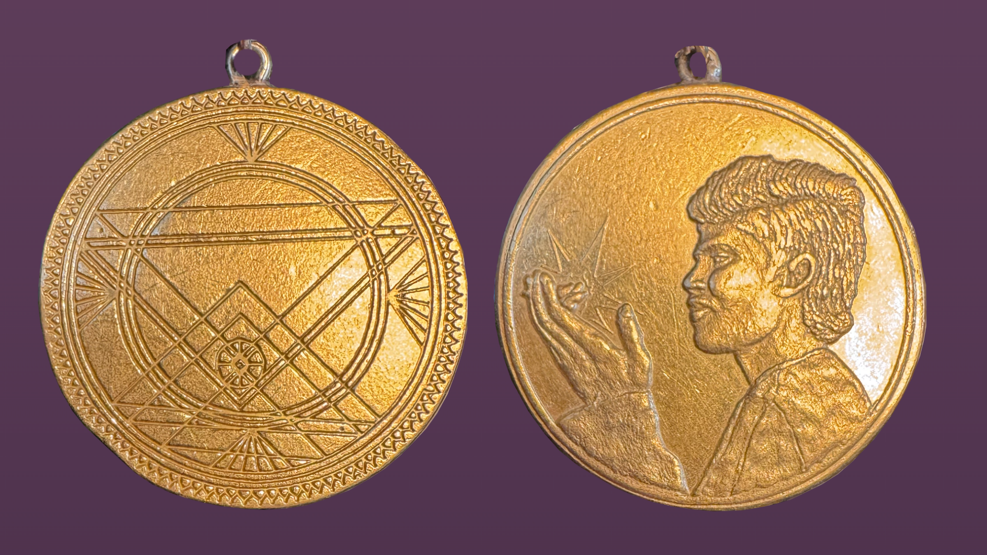 The gold Samadhi Coin