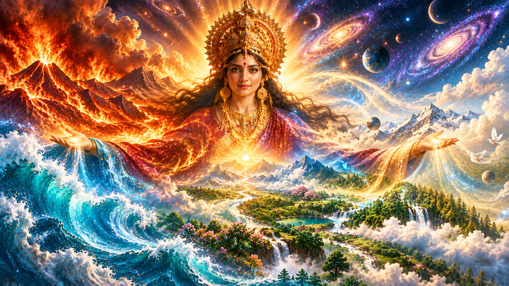 The sacred fire at the Divine Mother Center
