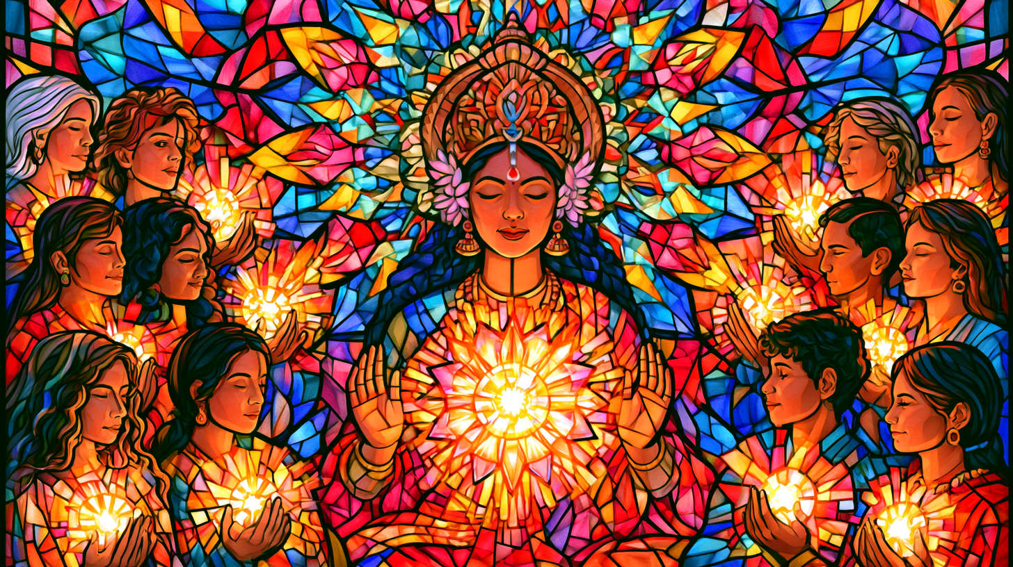 Divine Mother artwork from the retreat