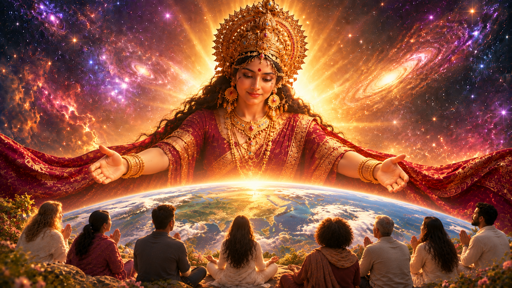 The sacred fire at the Divine Mother Center