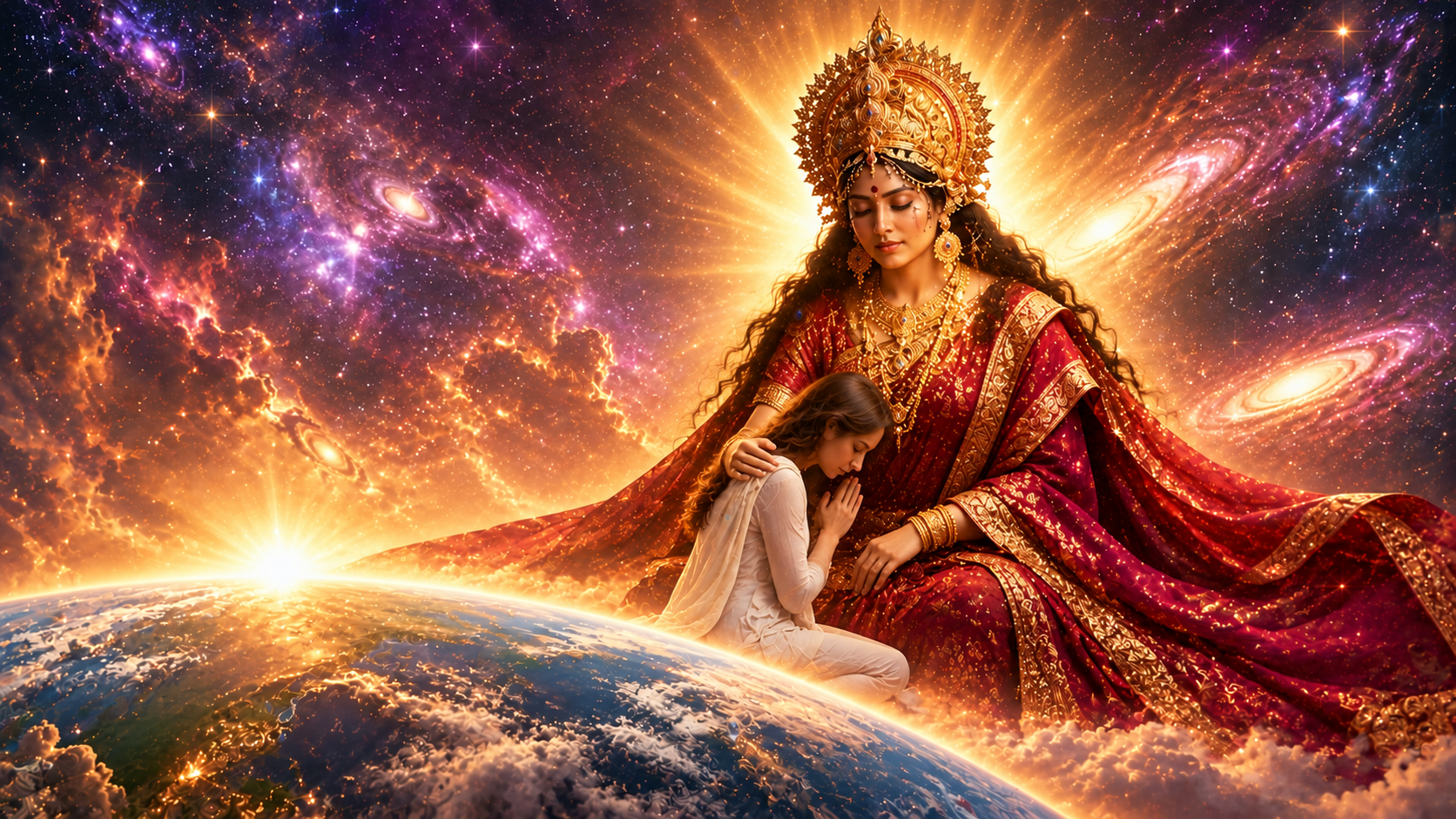 The sacred fire at the Divine Mother Center