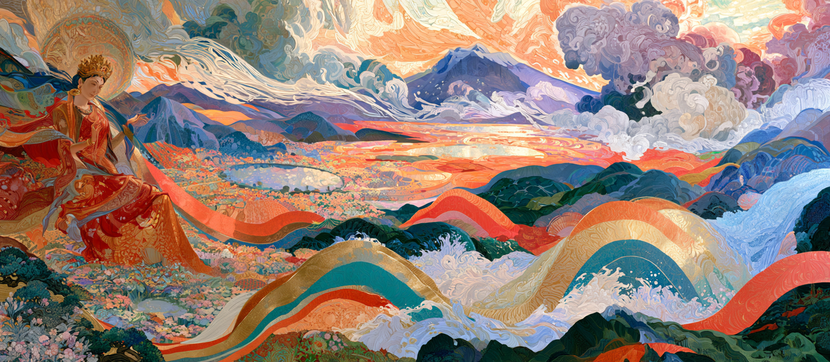 Divine Mother artwork from the retreat