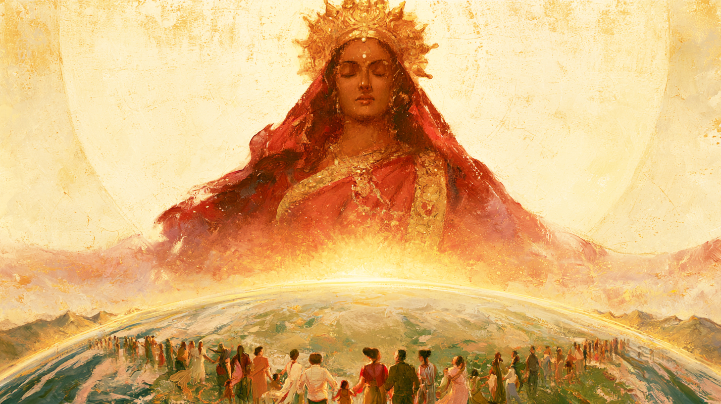 Puja at the Divine Mother Center