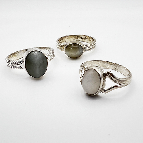 Moonstone Power Object Ring, silver
